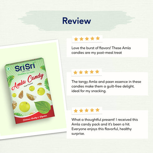 Sri Sri Tattva Amla Candy - Paan Flavour, Delicious, Healthy & Digestive